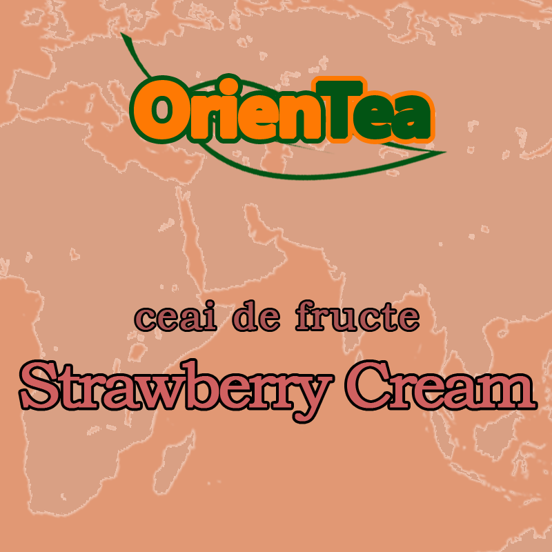 Ceai de specialitate Strawberry Cream -  ceai de fructe 80g